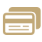 Icon illustration of a credit card